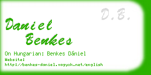 daniel benkes business card